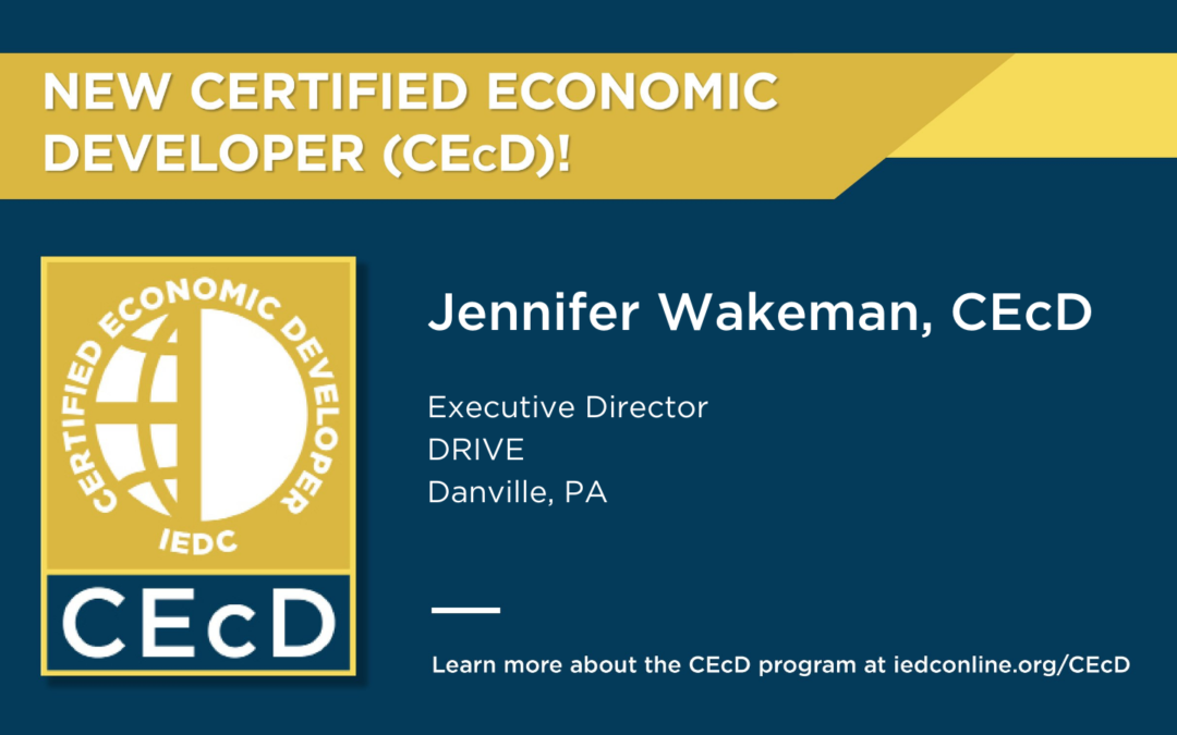Jennifer Wakeman Receives Designation of CEcD